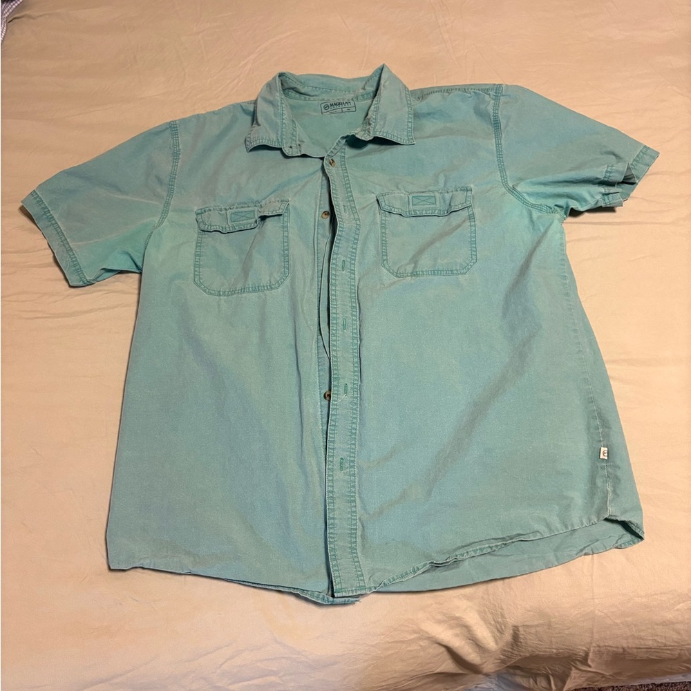 Magellan Outdoors Aqua Casual Button Down Shirt